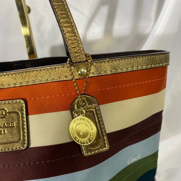 Coach Legacy Stripe 65th Anniversary Tote -11126 - Picture 2 of 10